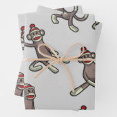 ソックモンキーアクションラッピング紙 ラッピングペーパーシート (インサイチュ)