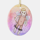 ソックモンキーエンジェルオーバルオーナメント セラミックオーナメント (右)
