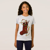 ソックモンキークリスマスストッキング Tシャツ (正面フル)