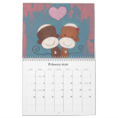 ソックモンキーケール… カレンダー (2月 2026)