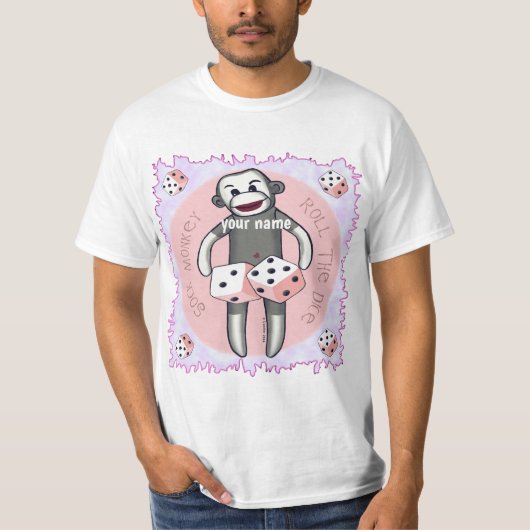 ソックモンキーサイコロ Tシャツ (正面)