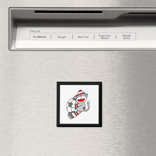 ソックモンキーサッカーTシャツとギフト マグネット (インサイチュ (食洗機))