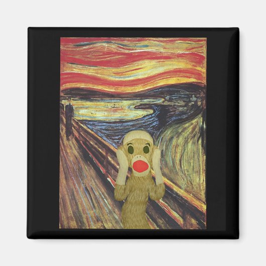 ソックモンキースクリームマグネット マグネット (正面)