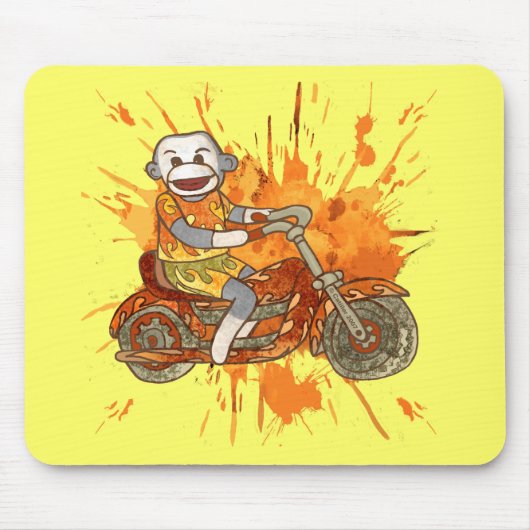 ソックモンキーバイカー マウスパッド (正面)