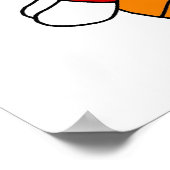 ソックモンキーバスケットボールTシャツとギフト ポスター (角)