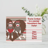 ソックモンキーバレンタインデーパーティー招待状 招待状 (スタンド正面)
