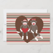 ソックモンキーバレンタインデーパーティー招待状 招待状 (裏面)