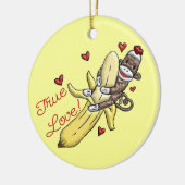 ソックモンキーバレンタインドアハンガーオーナメント セラミックオーナメント (左)