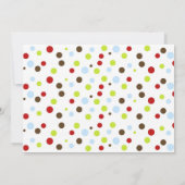 ソックモンキーバースデーパーティ招待状ズキッズ 招待状 (裏面)