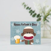 ソックモンキーパパ葉書 ポストカード (スタンド正面)