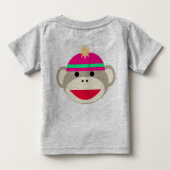 ソックモンキービッグブラザー乳児Tシャツ – AMZ ベビーTシャツ (裏面)