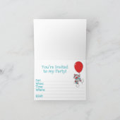 ソックモンキーファースト誕生日の埋め込み招待状 招待状 (内部)