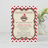 ソックモンキーベビーシャワー招待状カスタマイズ-  招待状 (スタンド正面)