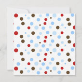 ソックモンキーベビーシャワー招待状少年 招待状 (裏面)