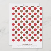 ソックモンキーベビーシャワー招待状 招待状 (裏面)