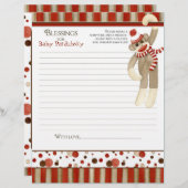 ソックモンキーボーイベビーシャワー恵み (正面/裏面)