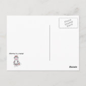 ソックモンキーモミーナースTシャツとギフト ポストカード (裏面)