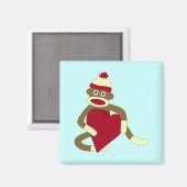 ソックモンキーラブハート マグネット (正面/裏面)