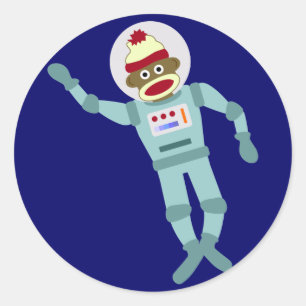 ソックモンキー宇宙飛行士 ラウンドシール