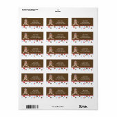 ソックモンキー差出人住所ラベル ラベル (フルシート)