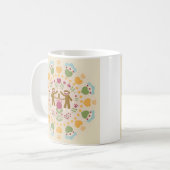 ソックモンキー愛好家のフォークガーデンコーヒーマグ コーヒーマグカップ (正面左)