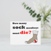 ソックモンキー活動家ポストカード ポストカード (スタンド正面)