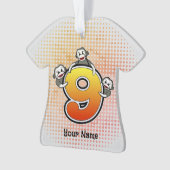 ソックモンキー番号9 オーナメント (正面)