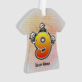 ソックモンキー番号9 オーナメント (正面)