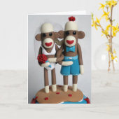 ソックモンキー結婚アイランドのカード カード (黄色い花)