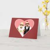 ソックモンキー結婚ズ カード (黄色い花)