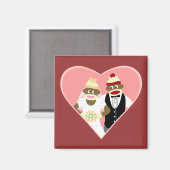 ソックモンキー結婚ズ マグネット (正面/裏面)