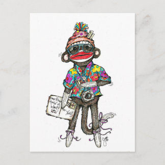 ソックモンキー観光客 ポストカード