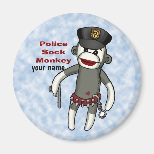 ソックモンキー警察マグネット マグネット (正面)
