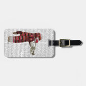 ソックモンキー遊のトランペット ラゲッジタグ (正面横)