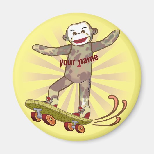ソックモンキー スケーター マグネット (正面)
