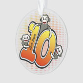 ソックモンキー ナンバー10 オーナメント (正面)