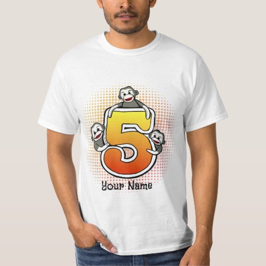 ソックモンキー ナンバー5 Tシャツ (正面)