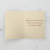 ソックモンキー – 北欧クリスマスカード 招待状 (内部)