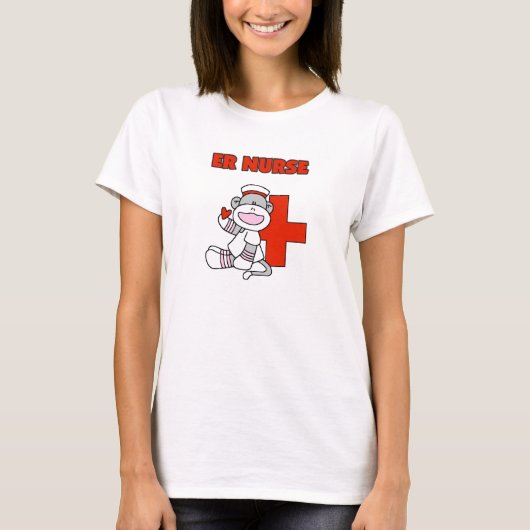 ソックモンキーERナースTシャツ&ギフト Tシャツ (正面)