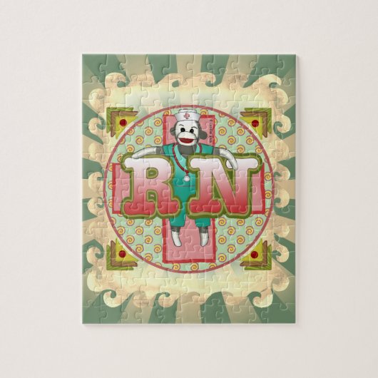 ソックモンキーRNナース ジグソーパズル (縦)