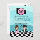 ソック・ホップ・パーティー ポストカード (正面/裏面)