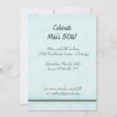 ソッパーソナライズされたクホップ誕生日パーティーレトロ 招待状 (裏面)