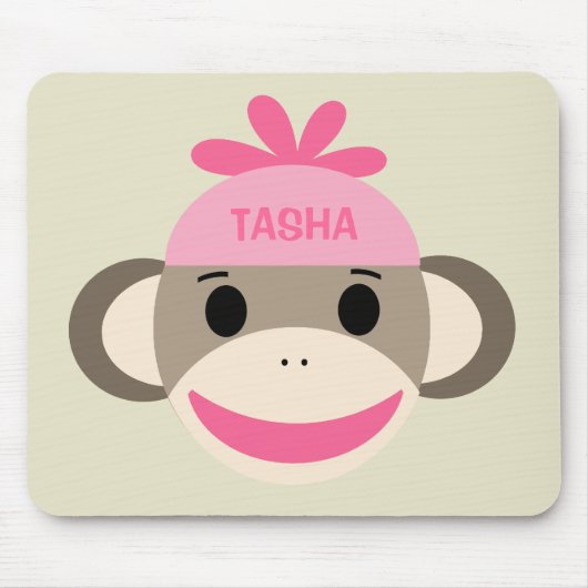 ソッパーソナライズされたクモンキーマウスパッド子供へ マウスパッド (正面)