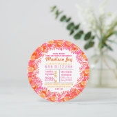 ソデイジーかわいらしバルミツワー招待状 招待状 (スタンド正面)