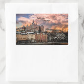 ソデルマルム島ストックホルム 長方形シール (バッグ)