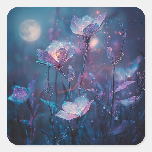 ソナタ – クリスタルポップ・アートの – 四角ステッカー スクエアシール (正面)