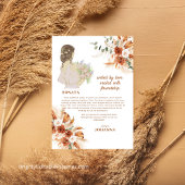 ソナタ ブライズメイド テラコッタ チック ソフト ボホ フォール 招待状