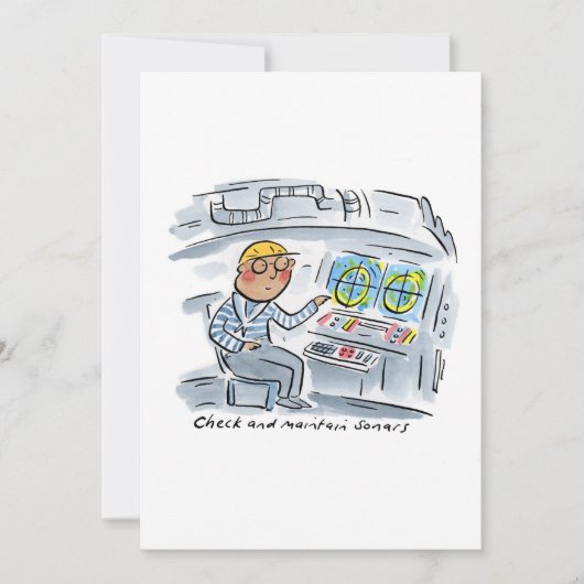 ソナーの確認と管理 招待状 (正面)