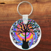 「ソニックサイケデリックサイクロン」シュレアル・ギター・アート キーホルダー (正面)