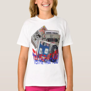 ソニックユースカセットテープクールアート Tシャツ